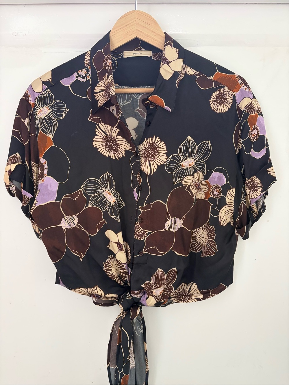 Sessún Floral Procinda Button Front Blouse